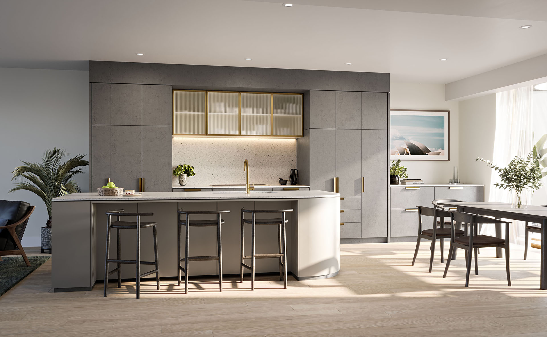 Kitchen and Dining Terra Scheme